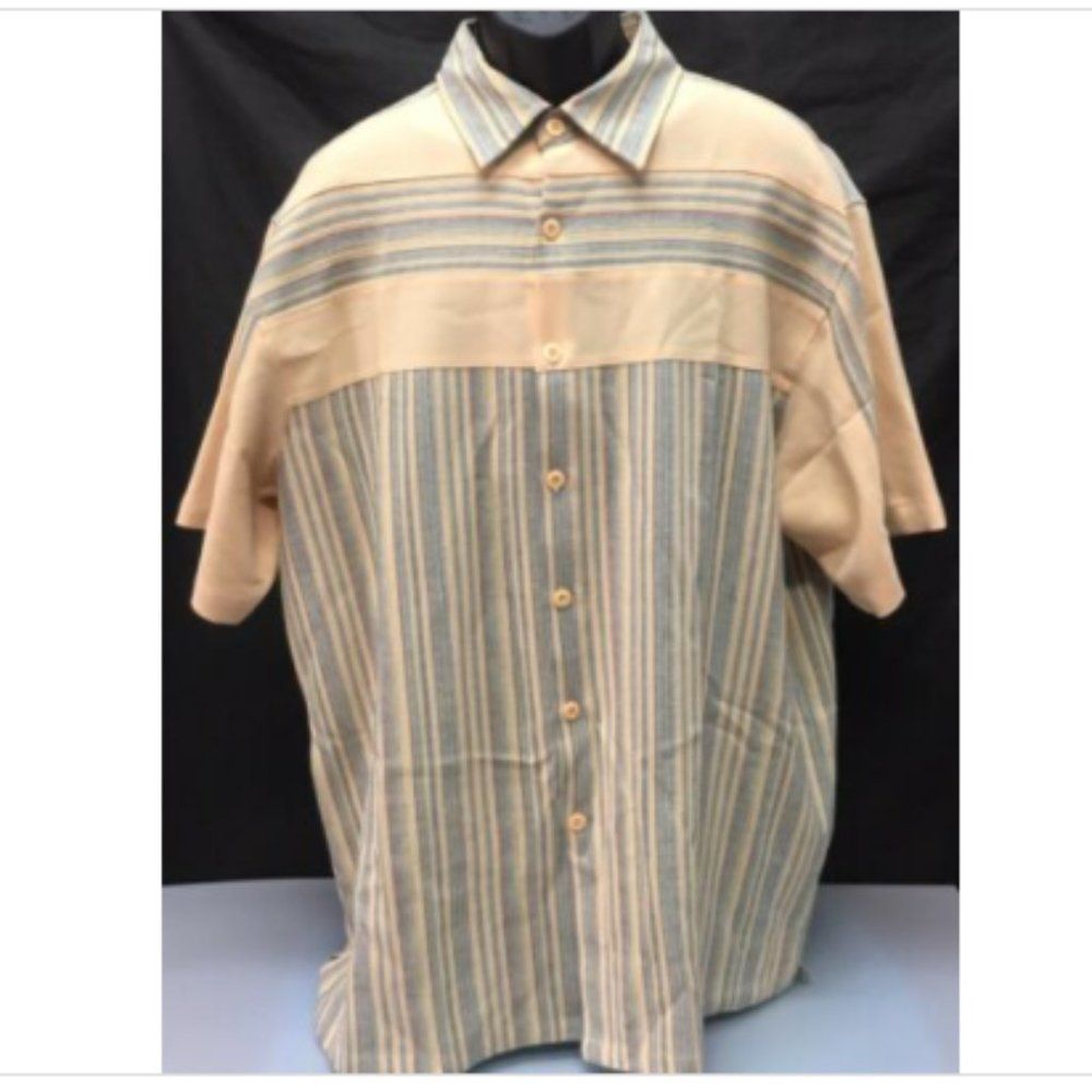 Prime Time Mens Casual Shirt Short Sleeve Size XXL